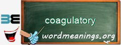 WordMeaning blackboard for coagulatory